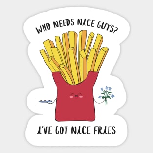 Nice Guys? Nice Fries, Funny Fries Food Sticker
